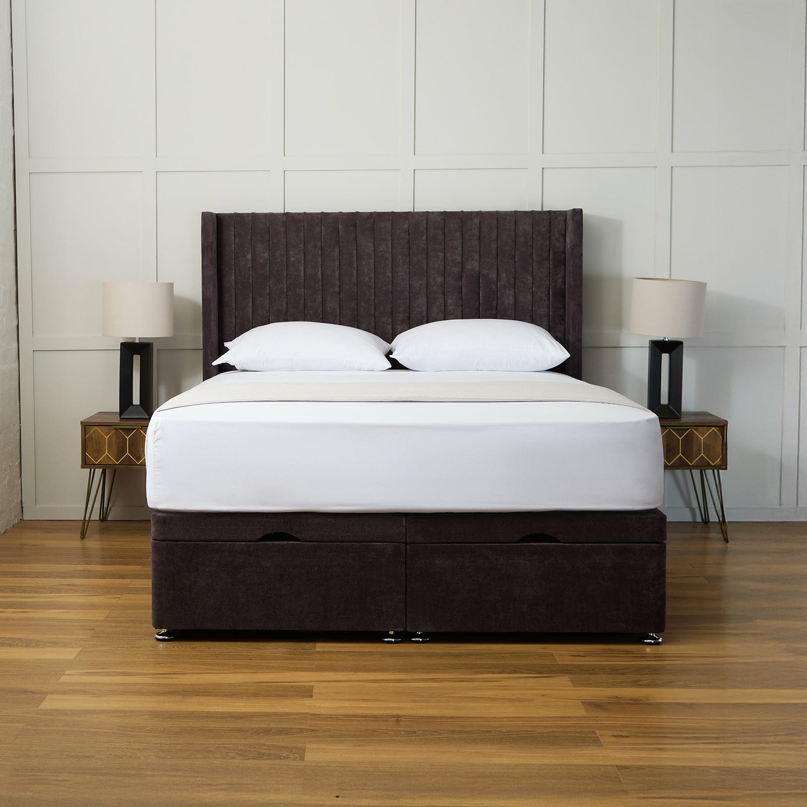 Oliver Winged Ottoman Divan Bed Set - Image 2