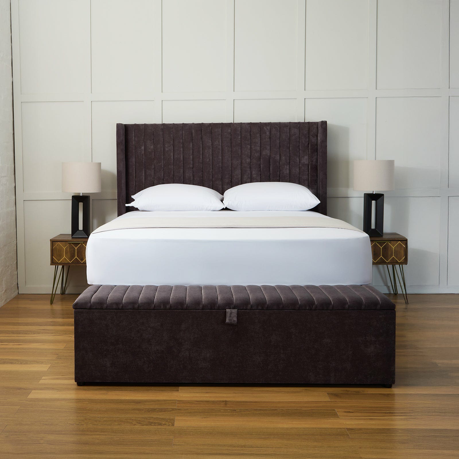 Oliver Winged Ottoman Divan Bed Set - Image 3