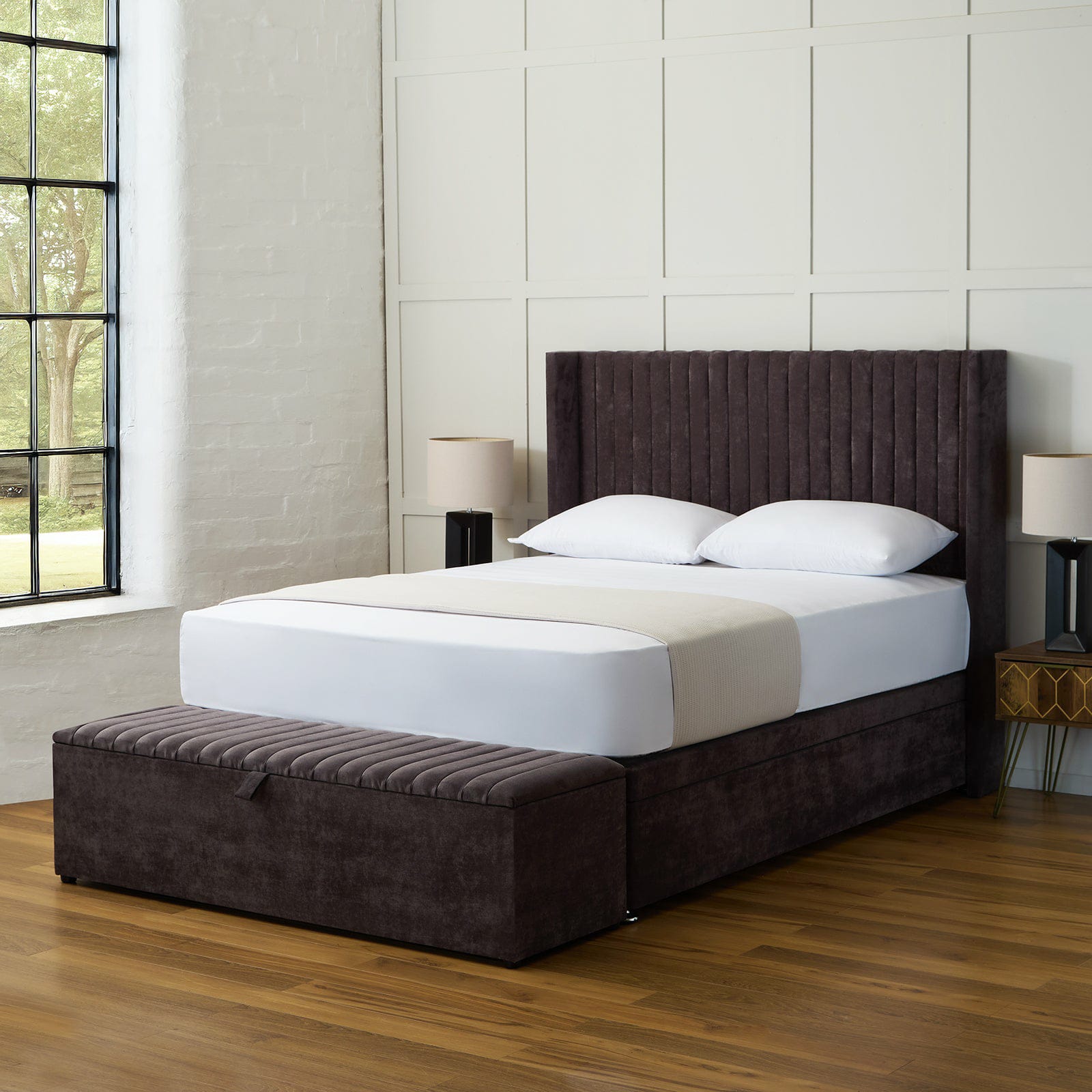 Oliver Winged Ottoman Divan Bed Set - Image 4