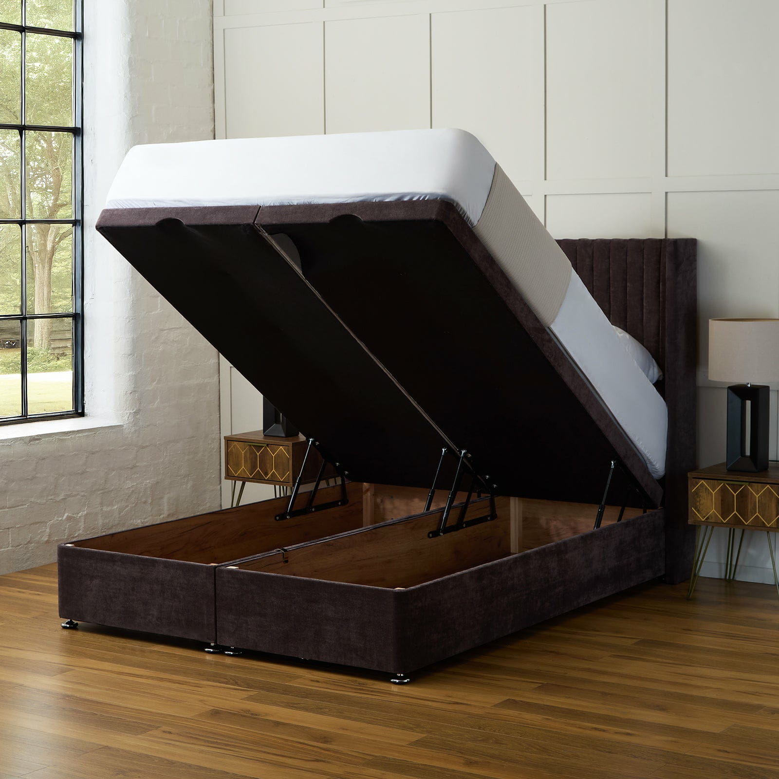 Oliver Winged Ottoman Divan Bed Set - Image 5