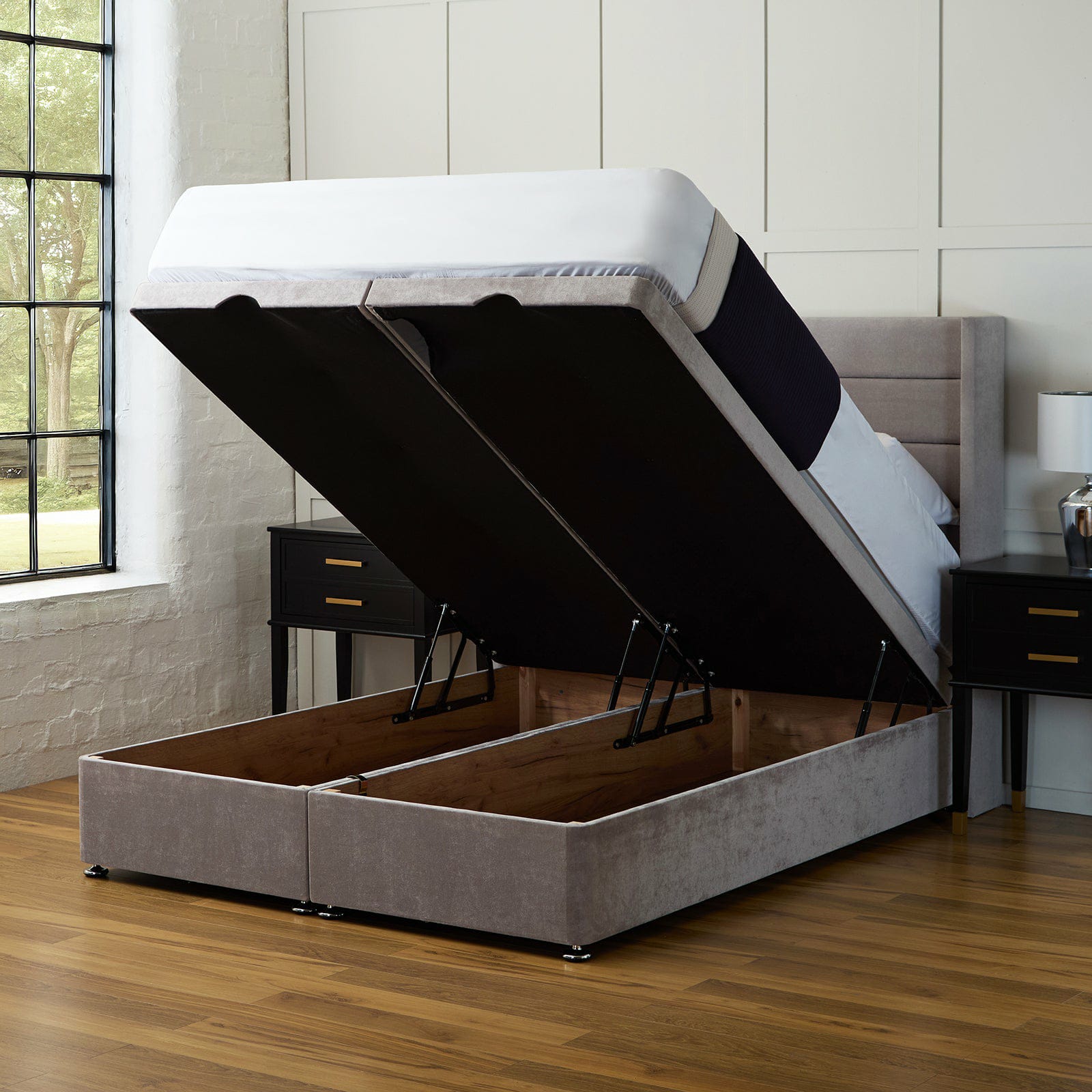 Sana Winged Ottoman Divan Bed Set - Image 4