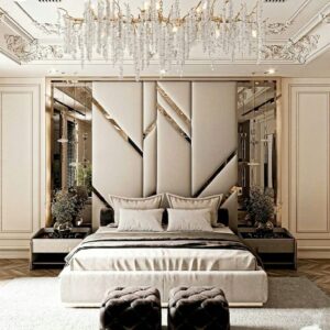 Palacio Upholstered Bed With Ceiling Headboard