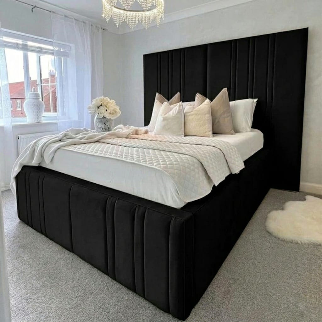 Sorreno Bed Frame With High Base and Headboard - Image 2