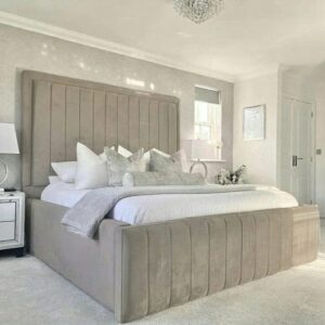 Maria Panel Bed Frame With High Base